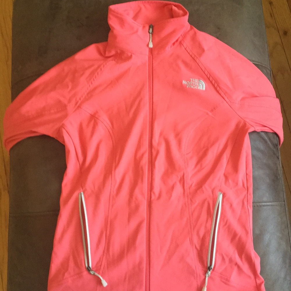 Pink the North Face zip jacket
